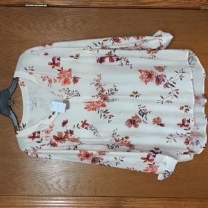 J Jill Floral NWT Ladies Spring Tunic L